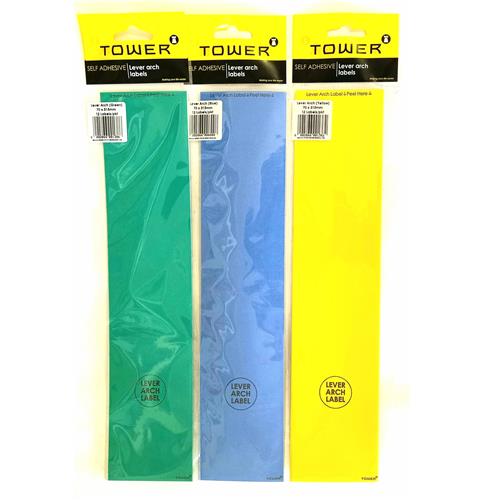 Self Adhesive Lever Arch File Labels MissMossies