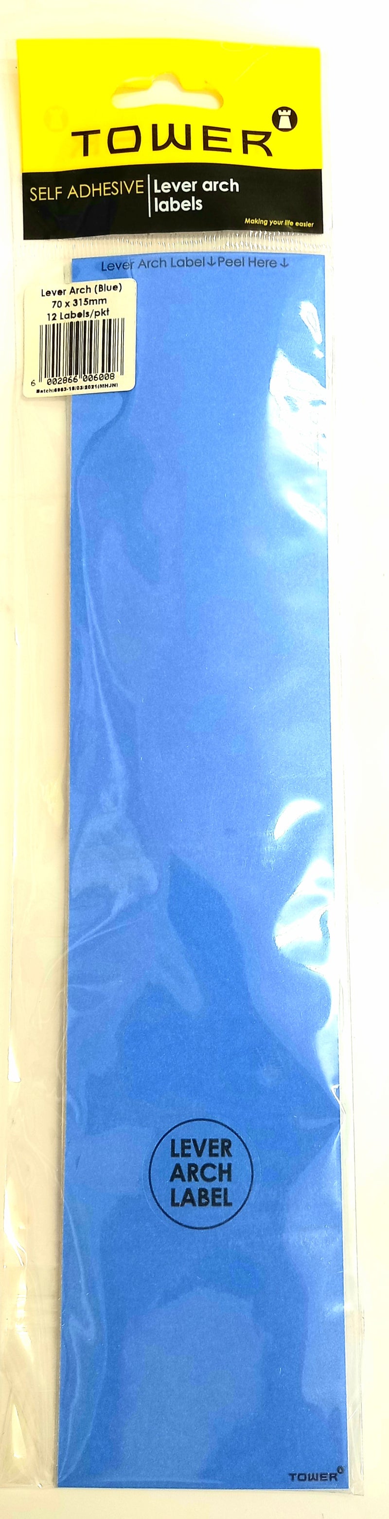 Self Adhesive Lever Arch File Labels MissMossies